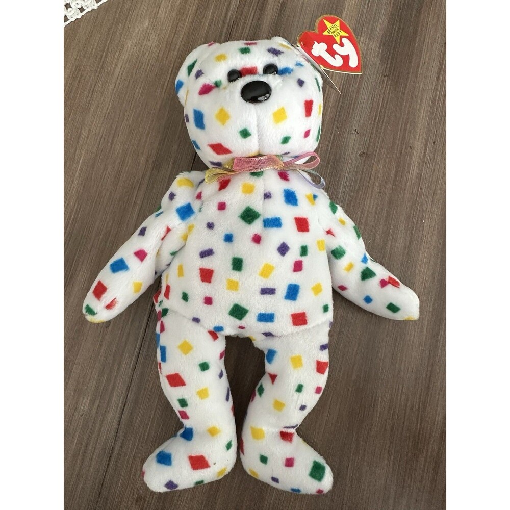 TY Beanie Baby TY 2K 1999 Retired protection. PE pellets and tag errors